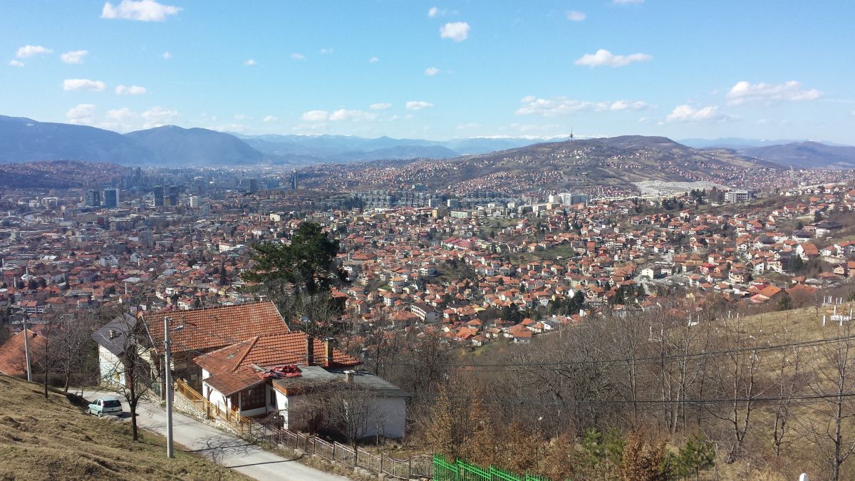 Ville de Sarajevo en Bosnie