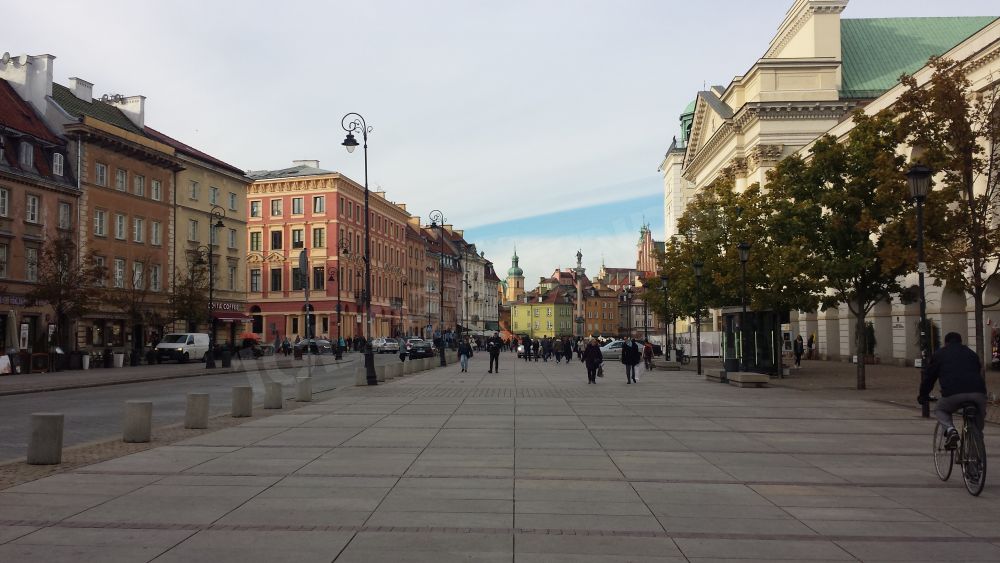 La voie royale dans le centre de Varsovie